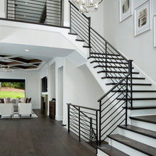 Rod iron staircase