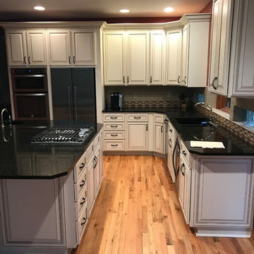 Cabinet refacing ant white cabinets raised panel