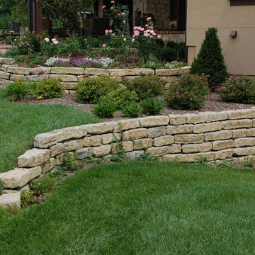 6" Limestone Retaining Walls