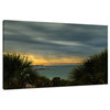 Cloudy Rainy Sunset De Soto Beach Landscape Photo Canvas Wall Art Print, 18" X 24"