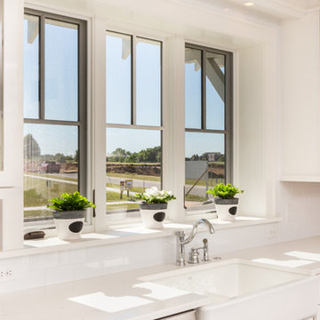 Large Window over Sink with Deep Sill for Decorative Accents