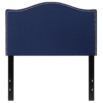 Flash Furniture Lexington Upholstered Twin Panel Headboard in Navy