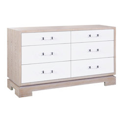 Matthew Izzo Home - Jackson Six Drawer Oak Dresser - Dressers