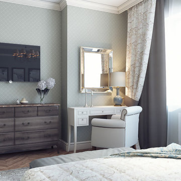 Interior design in residential complex "Chocolate"