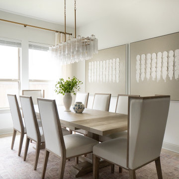 Dining Room with Custom Artwork