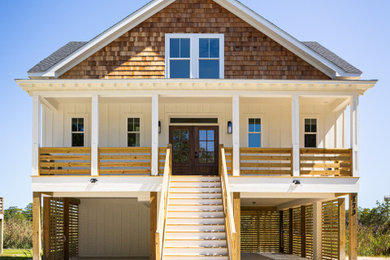 Beach style exterior home photo in Other