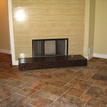 Basement tile installation