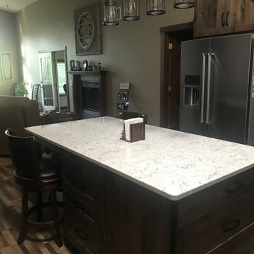 Beautiful Kitchen Remodel Done in Knotty Alder Cabinets