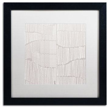 'Spaces Between I' Matted Framed Canvas Art by Kavan & Co.