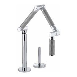 Kohler - Kohler Karbon Deck-Mount Kitchen Sink Faucet, Silver Tube, Polished Chrome - Kitchen Faucets