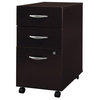 Series C 3 Drawer Mobile File Cabinet in Mocha Cherry - Engineered Wood