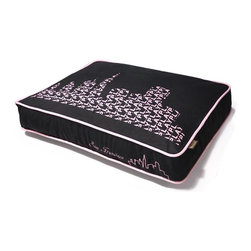 Cosmopolitan Sfyline Ivory Black/Tea Rose Pet Bed - Dog Beds