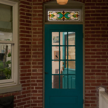 Teal Front Door