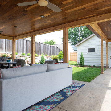 Project 3427-1 Outdoor Kitchen Pavilion + Covered Walkway + Garage + Landscaping