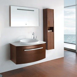 Provence Modern 39.25" Bathroom Vanity - NATURAL Iron Wood VM-V18029-IRW - Bathroom Vanities And Sink Consoles