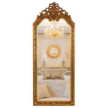 Infinity Gold-Framed Full-Length Arch Mirror