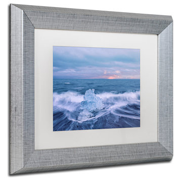 Michael Blanchette Photography 'Diamond in the Surf' Matted Framed Art, 14x11