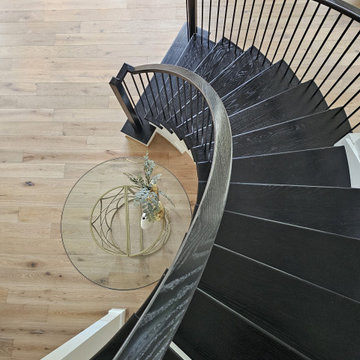 Project #130 | Curved Staircase with Wraparound Balcony