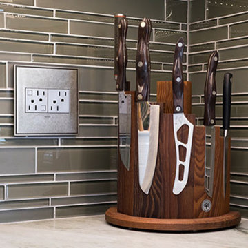 adorne® Tamper-Resistant Outlets in Magnesium with 2-Gang Wall Plate