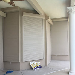 Motorized Rolling Hurricane Shutters- Mulheron Home - Products