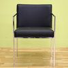 Baxton Studio Atalo Black Leather Chair