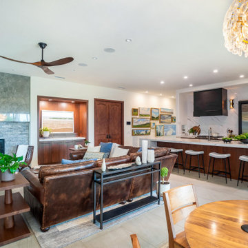 Open-Concept Modern Kitchen and Living Room Remodel | San Diego