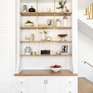 Open Shelving In Dining Room