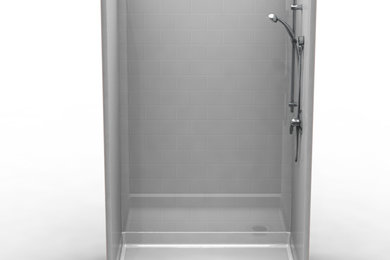 Multi-Piece Curbed 48″ x 34″ x 81 1/2″ Shower | 6″ Curb Height