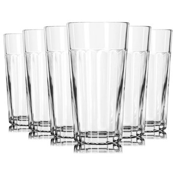 Libbey Accent 16 oz Jumbo Cooler Glasses Set of 6, Clear