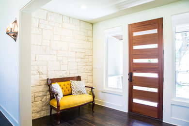 Trendy entryway photo in Austin