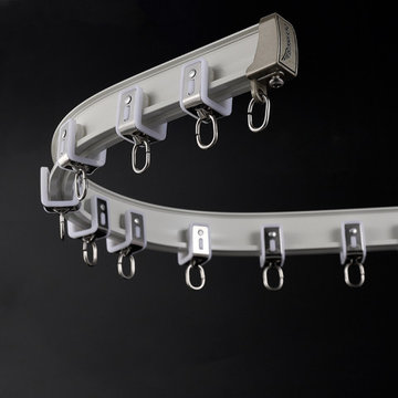 CHR60 Bendable Ivory Champagne Rose Gold Curtain Tracks Ceiling/Wall Mount For B