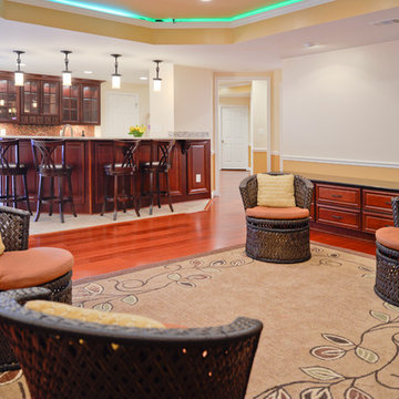 A New Attractive Basement for Today's Family Entertainment