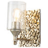 Lucas Mckearn Mosaic 1-Light Wall Sconce In Antique Silver BB1158S-1