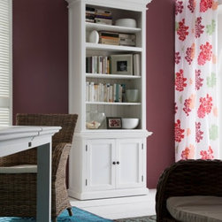 Newport Small Bookcase Unit - Glass Display Cabinets & Hutches