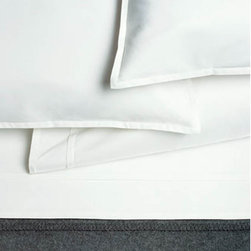 Pleat White 100% Organic Cotton Sham - Pillowcases And Shams