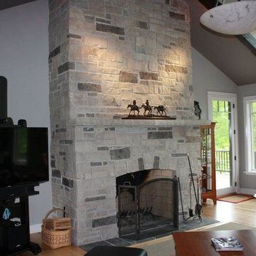 Silverado Thin Stone Veneer Interior Fireplace