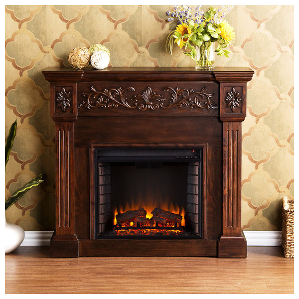 Southern Enterprises Inc Tennyson Electric Fireplace With Bookcases Southern Enterprises Inc Sei Fe9278 Calvert Carved Electric Fireplace