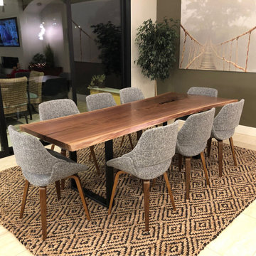 Walnut Single Slab Table #365