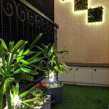 Lighted Balcony Garden