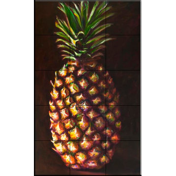 Tile Mural, Pineapple by Shannon Grissom