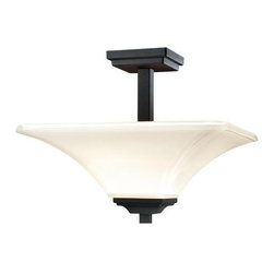 2 Light Semi Flush Mount by Minka Lavery Agilis Contemporary Style - Lighting