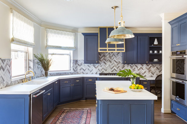 Transitional Kitchen by Marie Flanigan Interiors