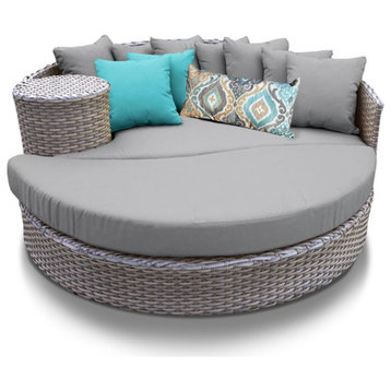 TKC Oasis Round Patio Wicker Daybed