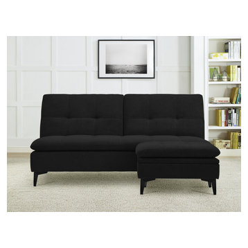 Avondale Sofa Convertible in Sydney Black by Sealy Sofa Convertibles