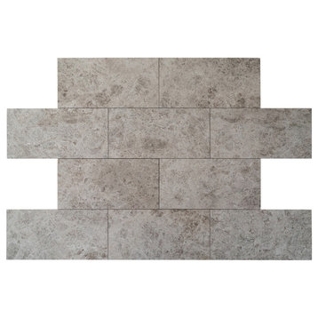 Tundra Light Gray Marble Tile, 12"x24"x.5", Polished- 20 boxes