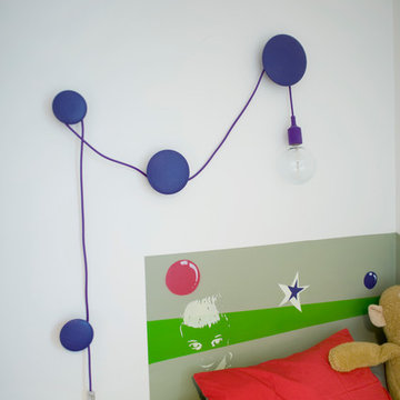 Détail de la lampe de chevet revisité