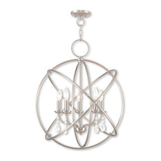 Aria 5-Light Chandelier, Brushed Nickel