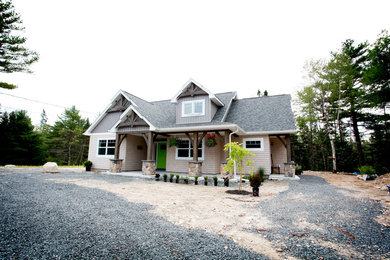 Inspiration for a rustic exterior home remodel in Other