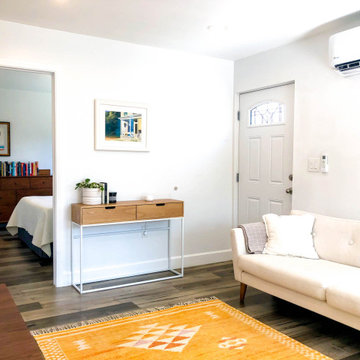 Living Room & Bedroom areas