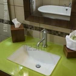 glass counter top - Vanity Tops And Side Splashes